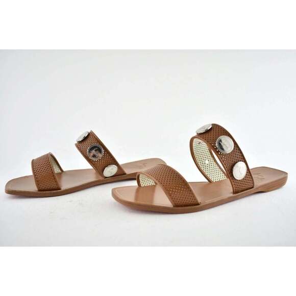 Christian Louboutin Bitcorn Flat Biscotto Brown Leather Slide Slip On Sandal 36 - Picture 10 of 12